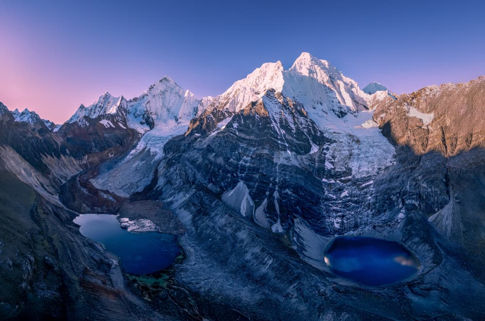 Majestic Mountain Lakes by Dennis Zhang — canvas wall art