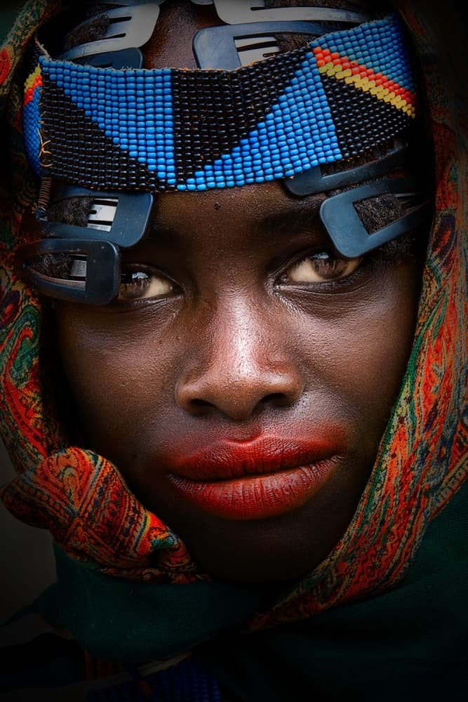 Vibrant African Gaze by Sergio Pandolfini — canvas wall art