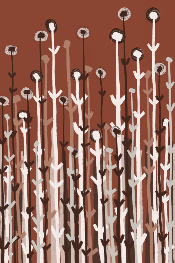 Whimsical Stems by Treechild — canvas wall art