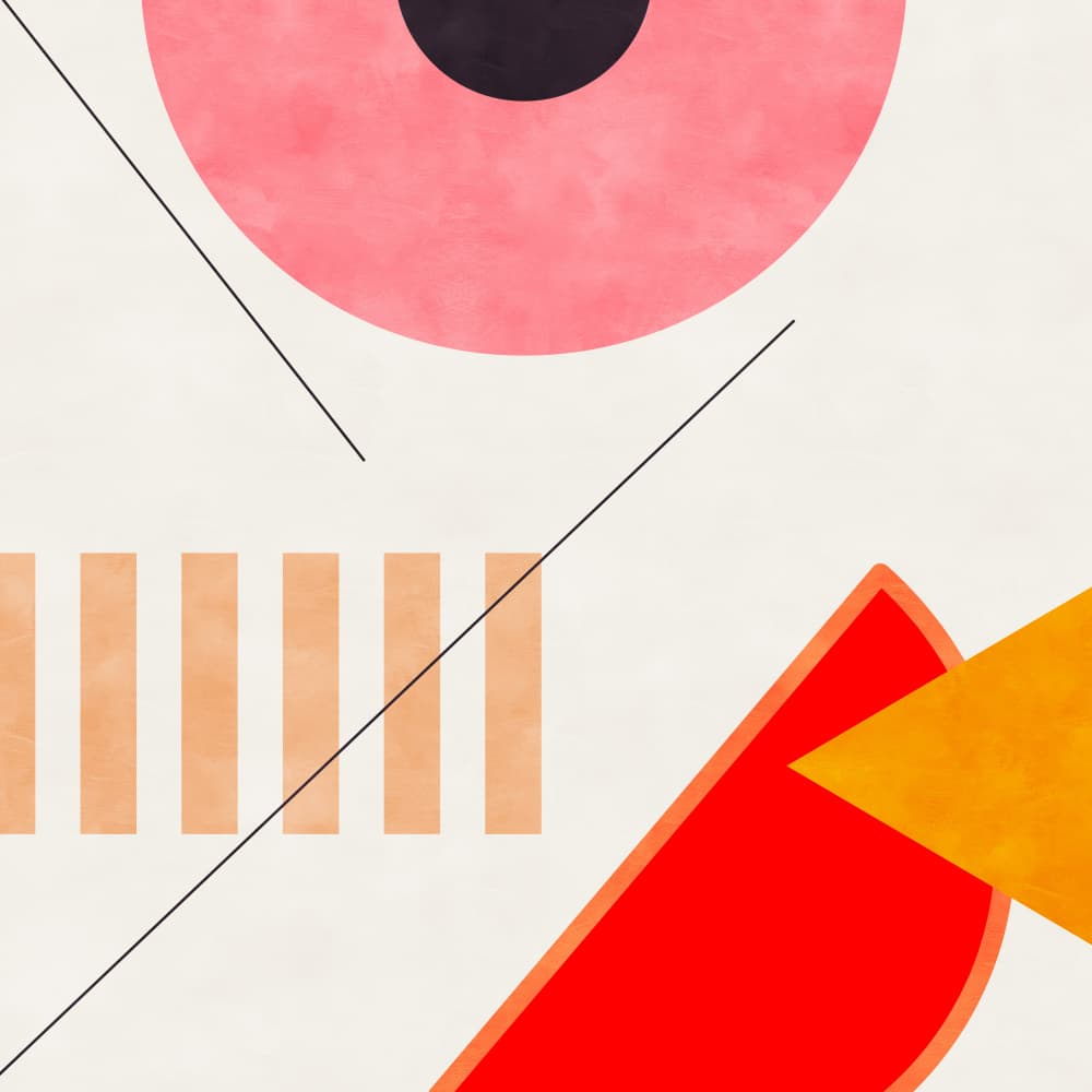 Mid Bauhaus Geometry 2 by Ana Rut Bre — canvas wall art