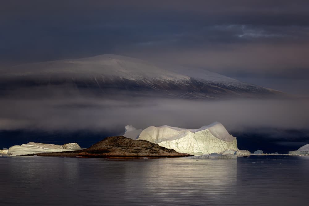 Iceberg Mountain Twilight by Siyu_Wei APA — canvas wall art
