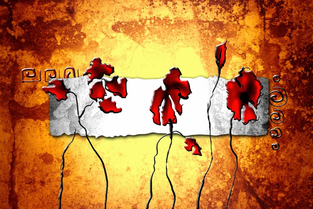 Warm Abstracts 39 by Rafal Kulik — canvas wall art