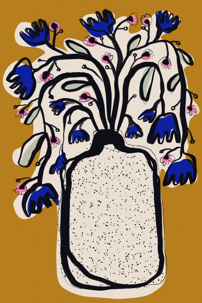 Lovely Flower Bouquet by Treechild — canvas wall art