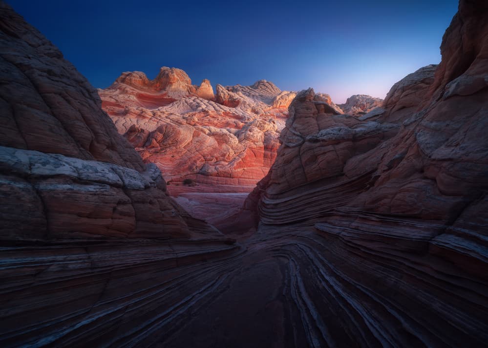 Red Rock Canyon Twilight by Juan Pablo de Miguel — canvas wall art