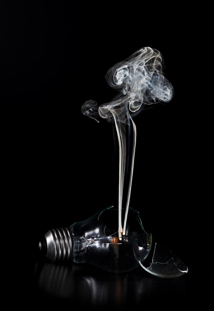 Shattered Light Smoke by Christian Pabst — canvas wall art