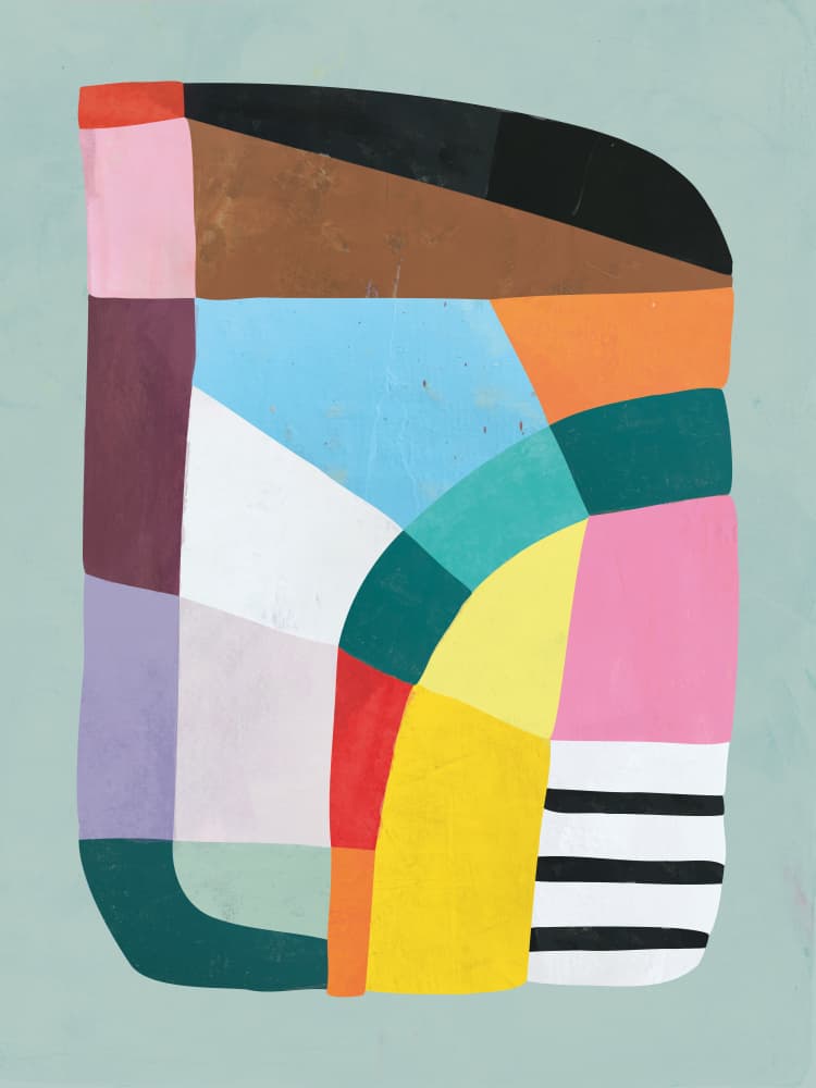 Vibrant Abstract Design by Ellen Greup — canvas wall art