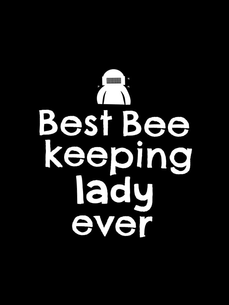 Best Beekeeping Lady by Happie Eagle — canvas wall art