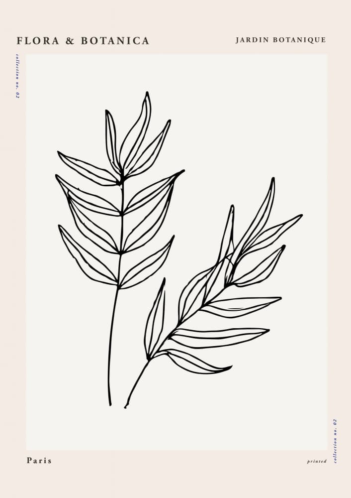 Florabotanicalineno01 by Treechild — canvas wall art