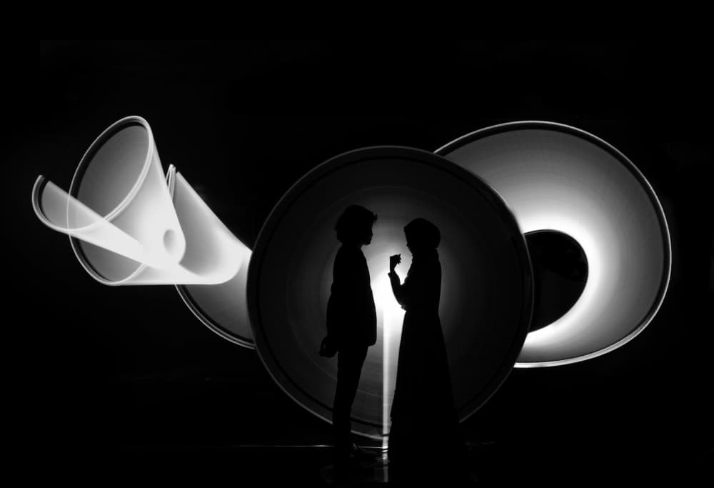 Light Art Couple by Rawisyah Aditya — canvas wall art