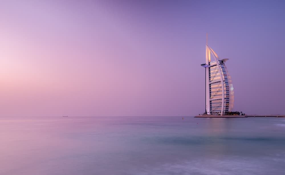 Burj Al Arab Sunset by Andreas Agazzi — canvas wall art