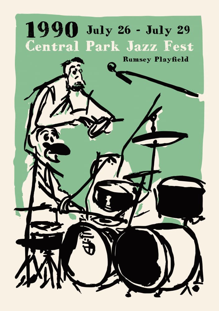 Central Park Jazz Fest by Patryk Krygowski — canvas wall art