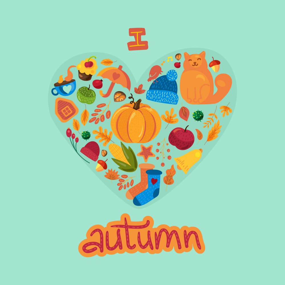 Cozy Autumn Heart by Marika Barsrsind — canvas wall art
