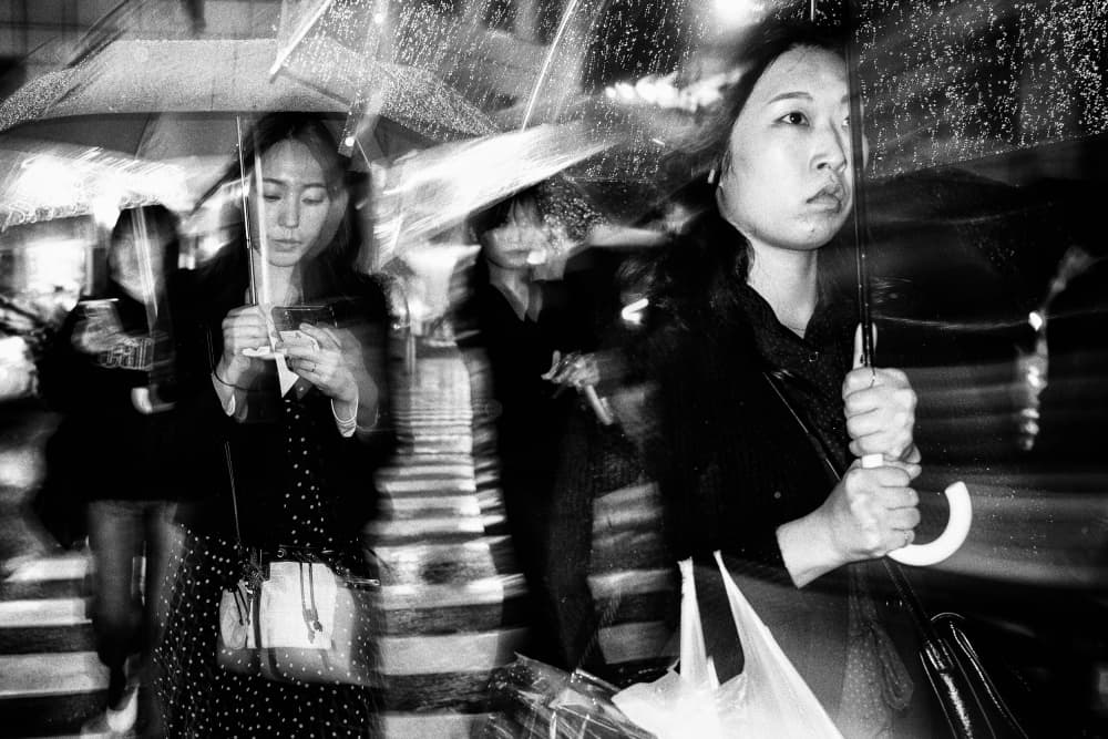 Urban Night Rain by Shinji Isobe — canvas wall art