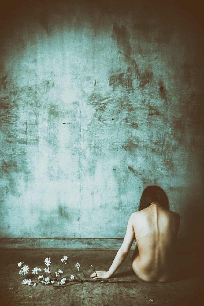 Bare Back Spring Flowers by Daisuke Kiyota — canvas wall art