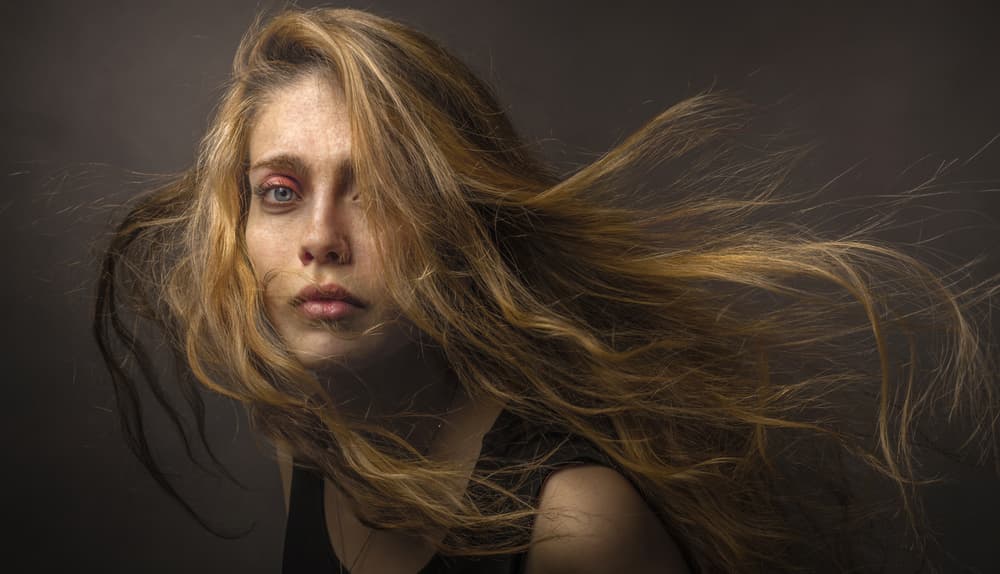 Intense Windswept Portrait by See Plus — canvas wall art