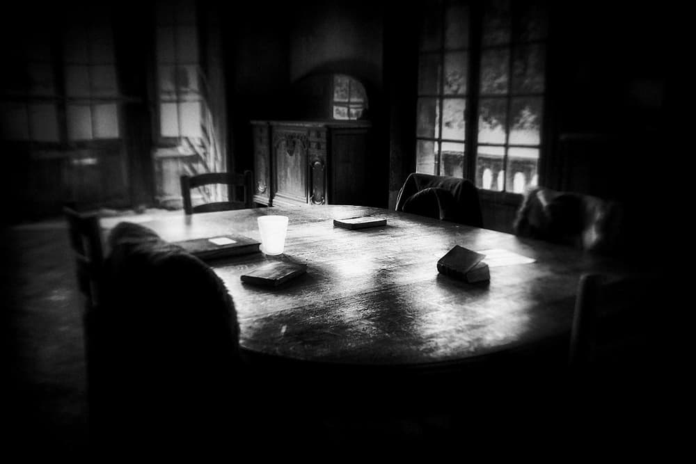 Shadowed Conference Room by Holger Droste — canvas wall art