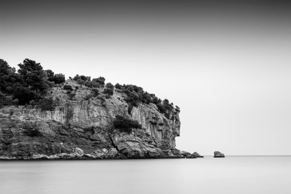 Serene Ocean Cliff by Catalin Baican — canvas wall art