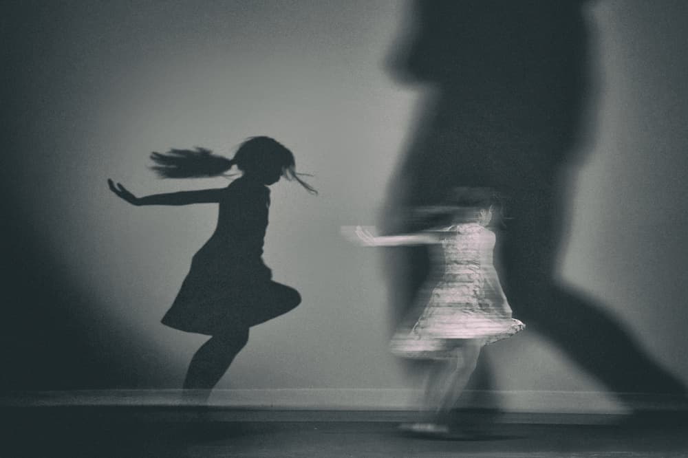Child's Shadow Dance by Rob Li — canvas wall art