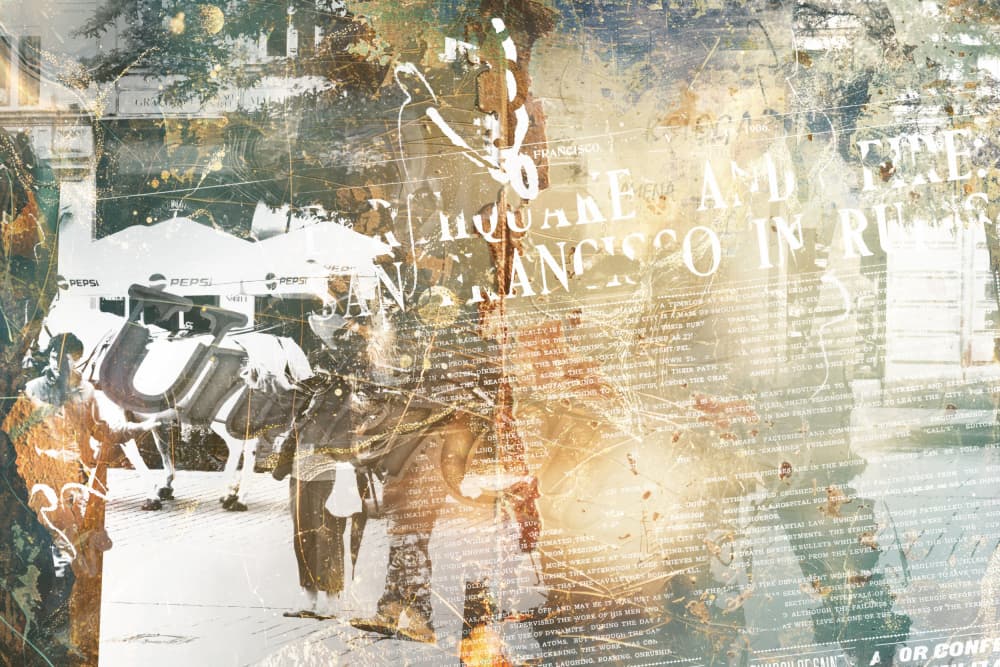 Vintage Urban History by Rafal Kulik — canvas wall art