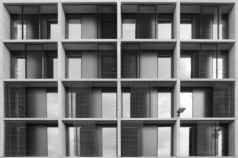 Modern Window Facade by Linda Wride — canvas wall art