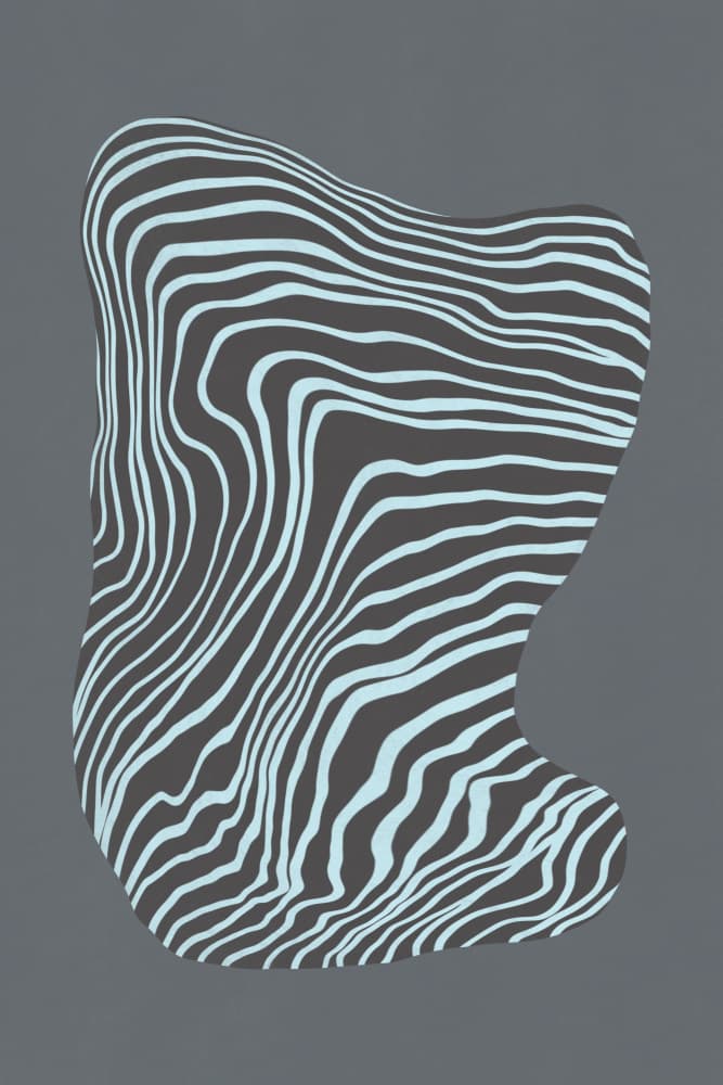 Abstract Flowing Waves by Little Dean — canvas wall art