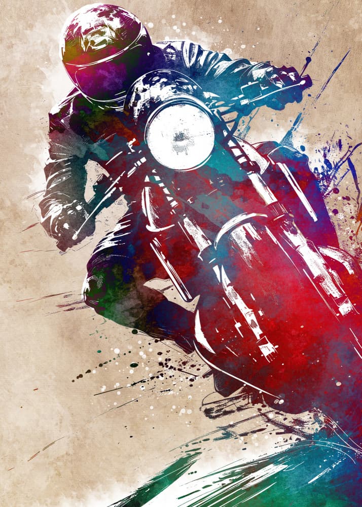 Sport Motor 5 by Justyna Jaszke — canvas wall art