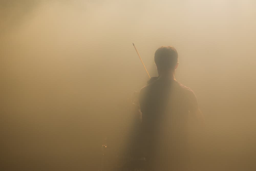 Dramatic Stage Silhouette by Stijn V. — canvas wall art