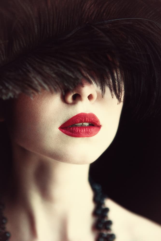 Vintage Feathered Glamour by Magdalena Russocka — canvas wall art