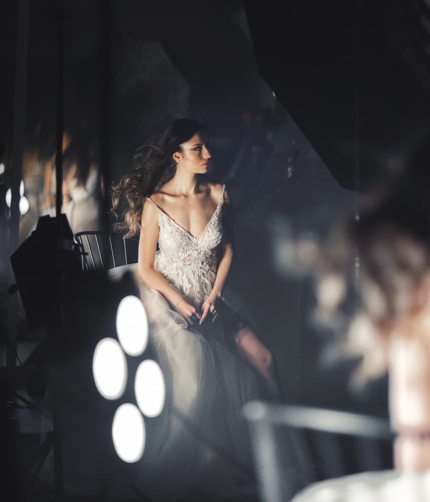 Elegant Studio Portrait by Erkan Camlilar — canvas wall art