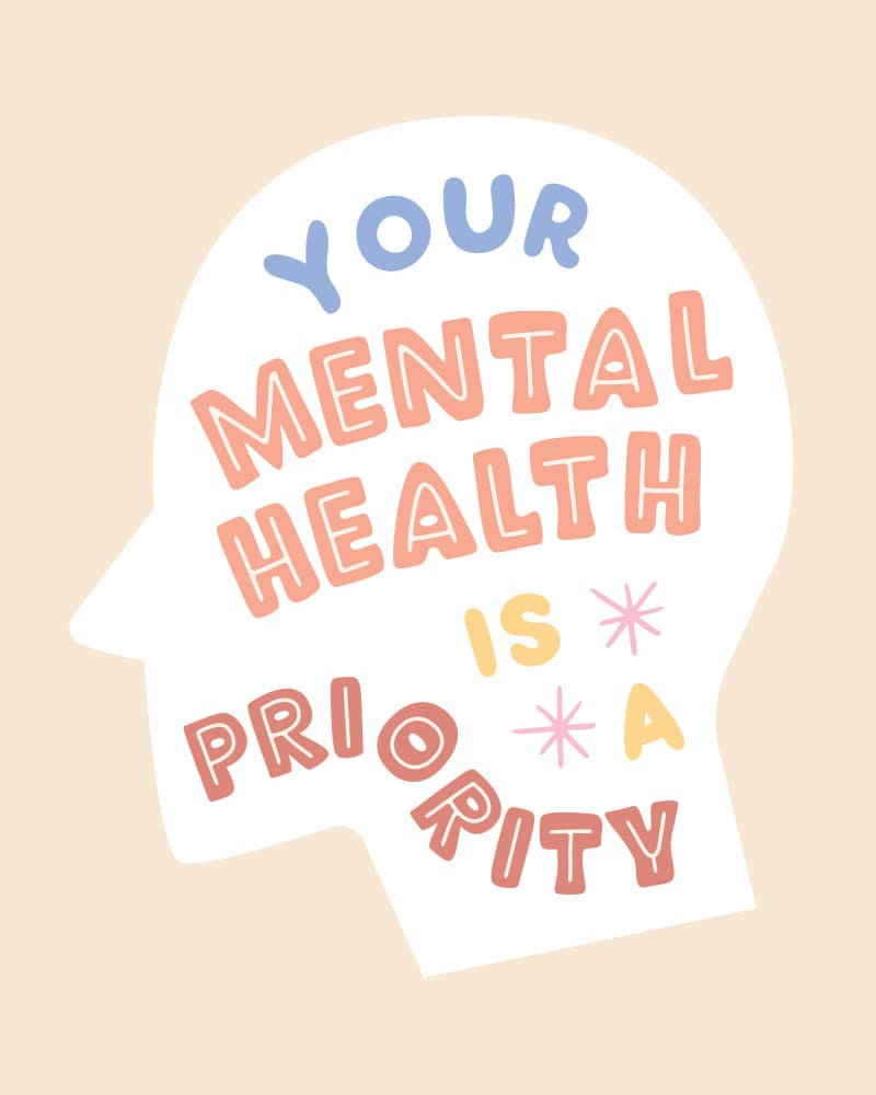Your Mental Health Priority by KsanaKalpa — canvas wall art