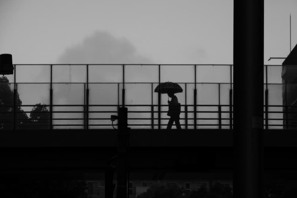 Urban Rain Walk by HISASHI ISHIKAWA — canvas wall art