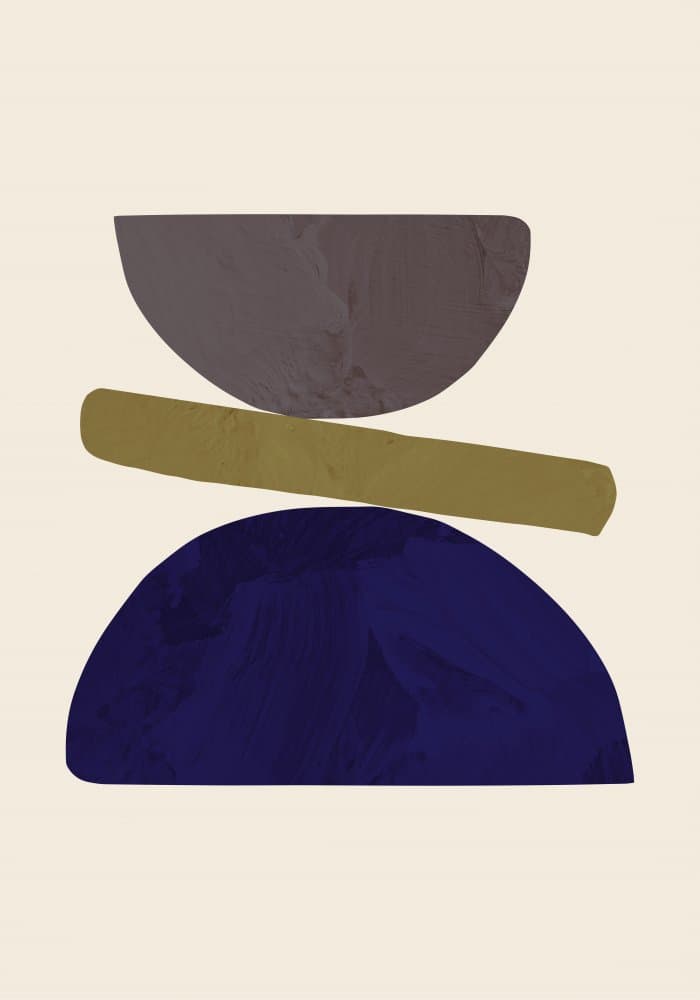 Balanced Geometric Shapes by Pictufy Studio — canvas wall art