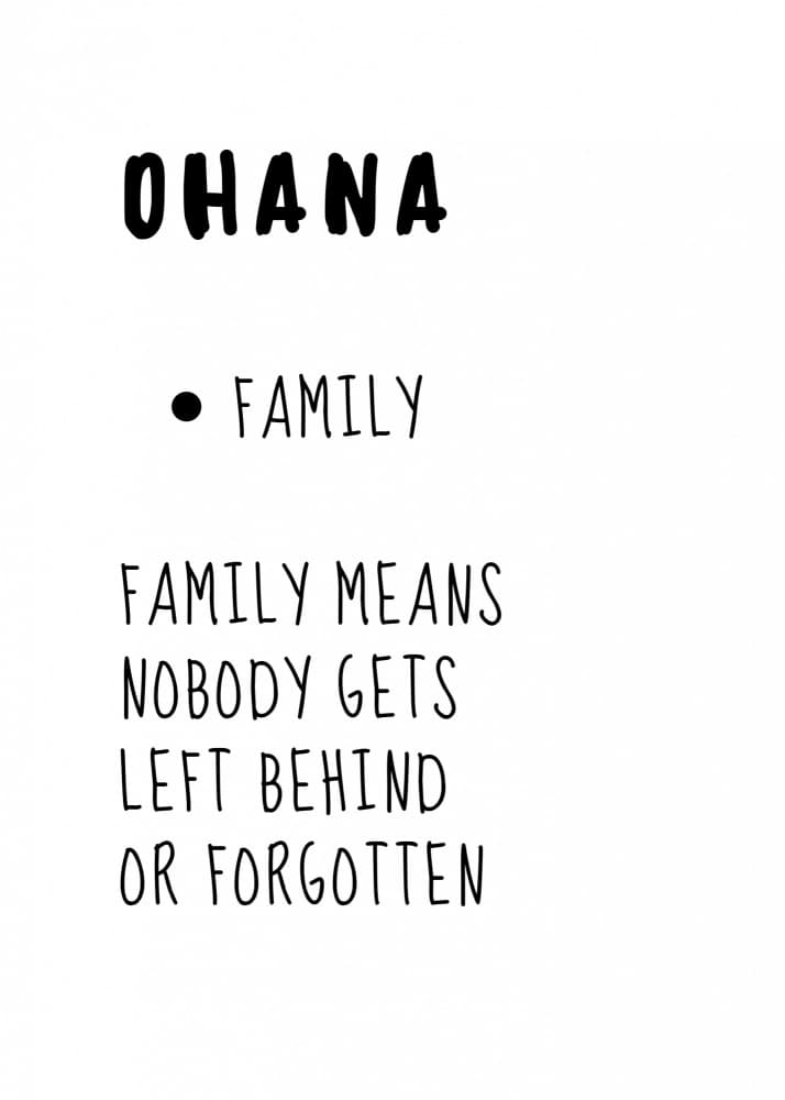 Ohana Family Meaning by Kristina N. - SoulArt Shop — canvas wall art