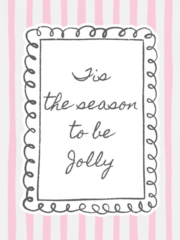 Jolly Holiday Quote by Jolly and Dash — canvas wall art
