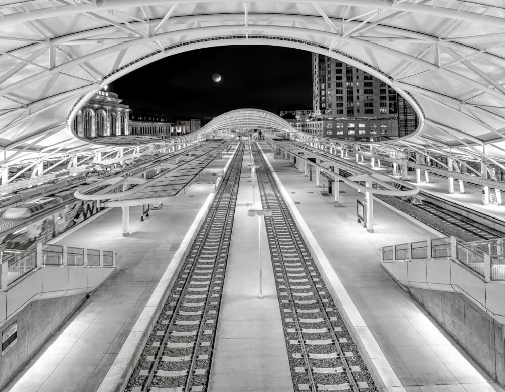 Downtown Station Night by Catherine Wang — canvas wall art