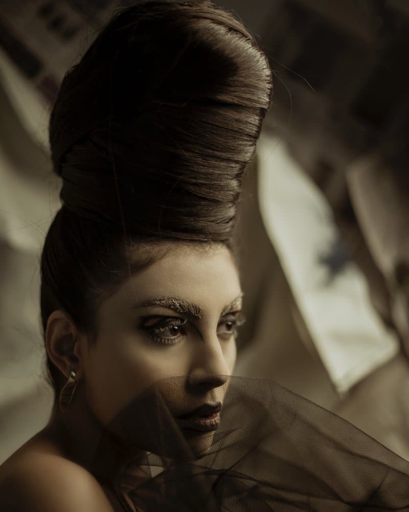 Dark Fashion Portrait by Khaksar — canvas wall art