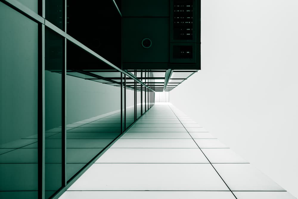 Modern Glass Architecture by Jörg  Vollrath — canvas wall art