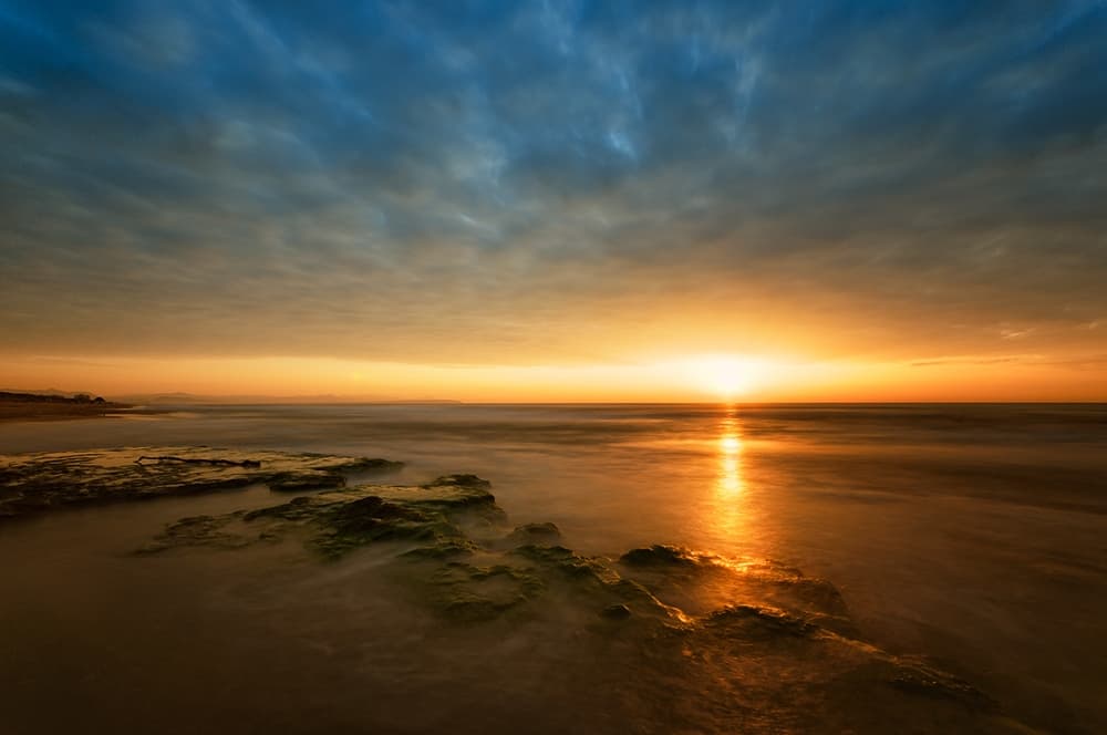 Golden Ocean Sunset by Piotr Krol (Bax) — canvas wall art