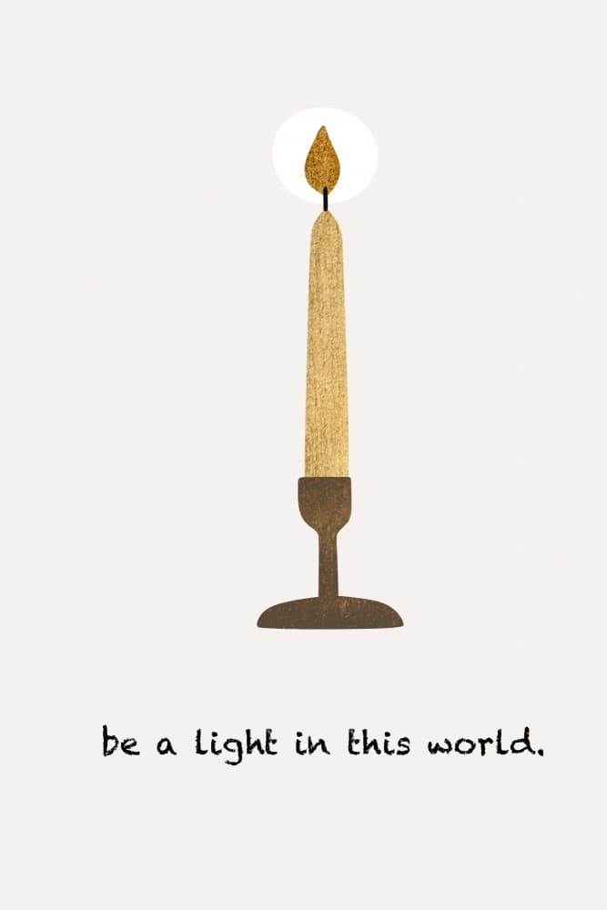 Be a Light by Kubistika — canvas wall art