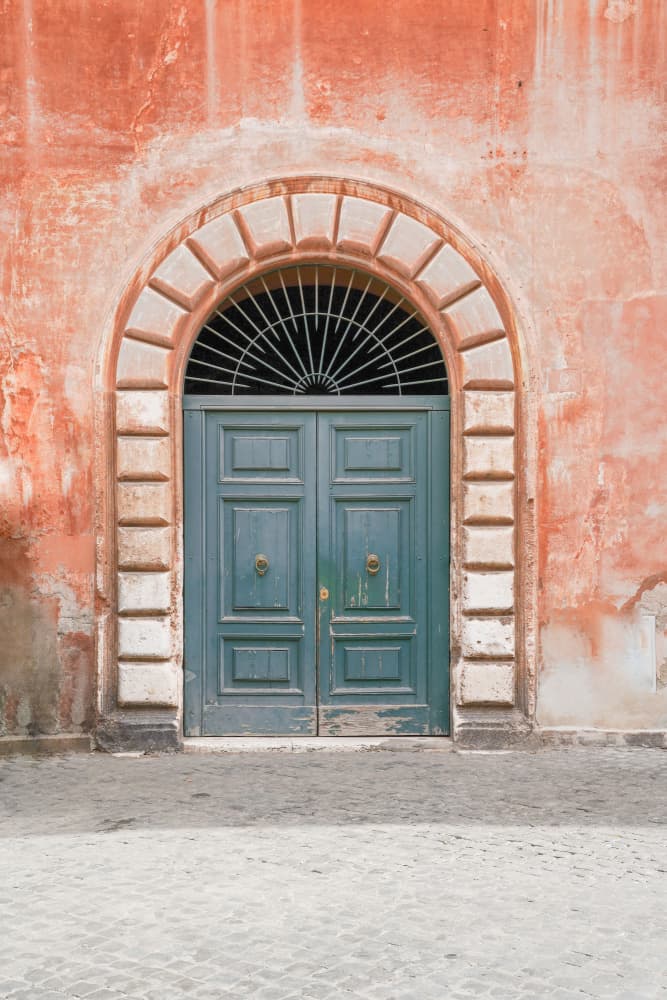 Rustic European Doorway by Henrike Schenk — canvas wall art