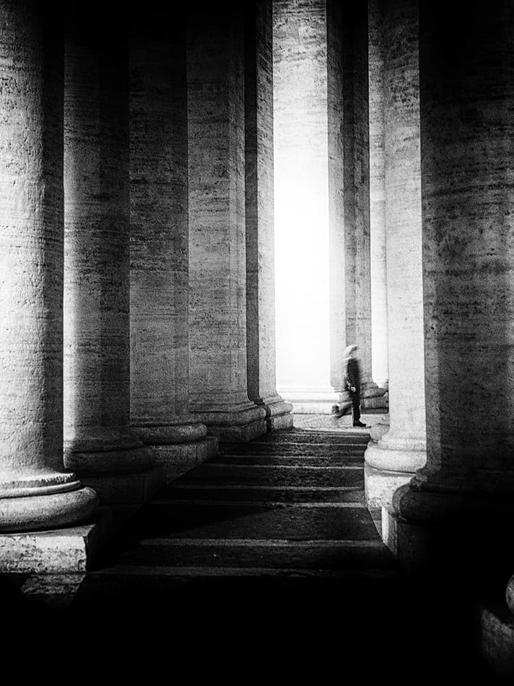 Solitary Walk Into Light by Massimo Della Latta — canvas wall art