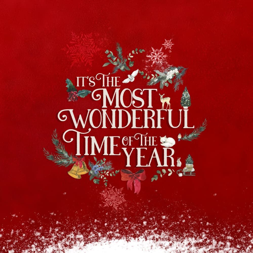 Joyful Holiday Magic by Emel Tunaboylu — canvas wall art