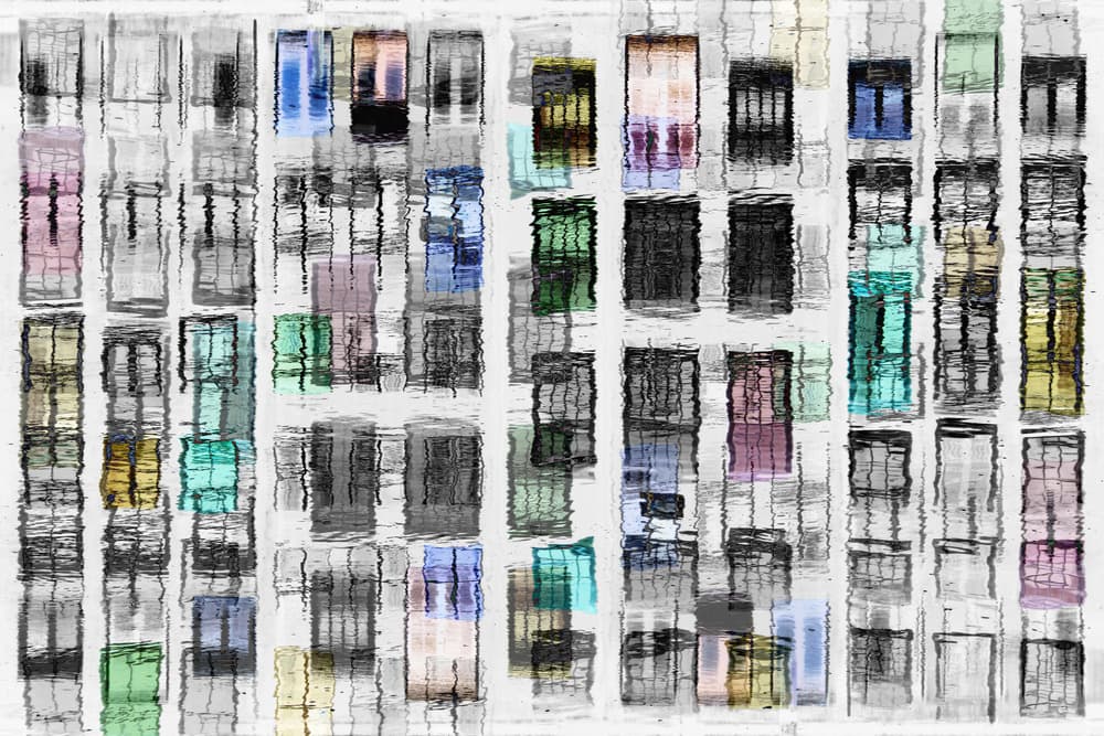 Colorful City Reflections by Igor Shrayer — canvas wall art