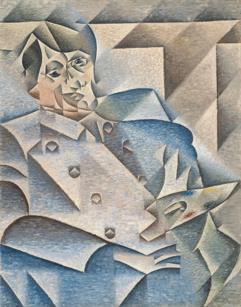 Juan Gris's Portrait of Pablo Picasso (1912) by Juan Gris — canvas wall art