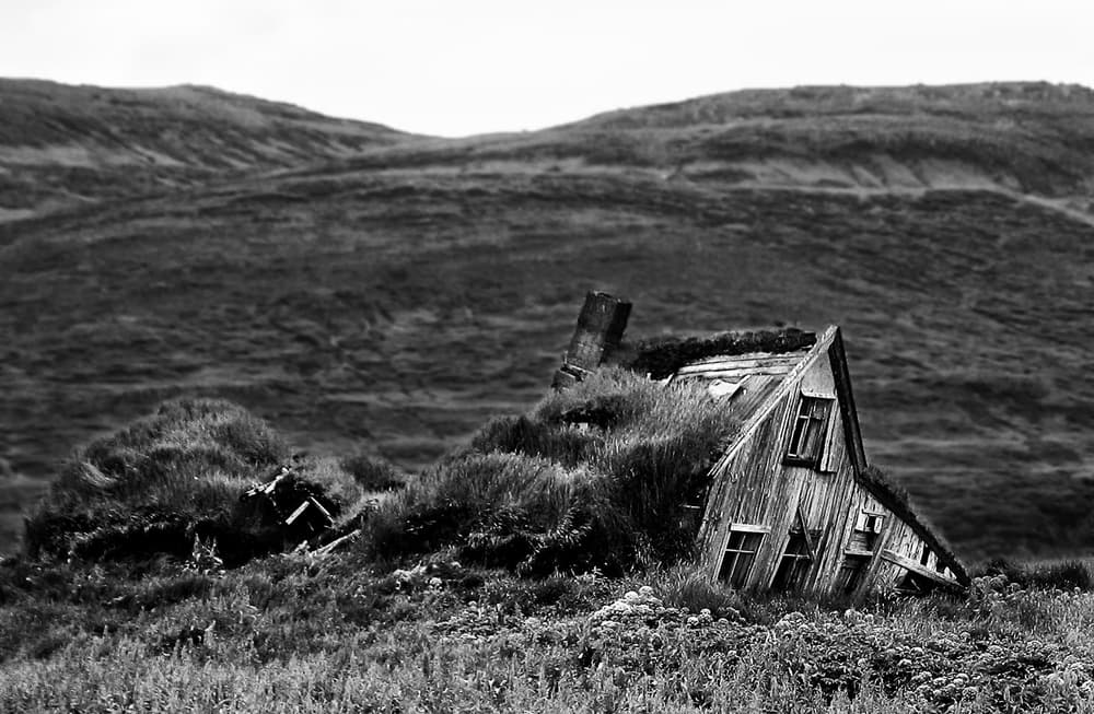 Abandoned Turf Roof House by Bragi Ingibergsson - BRIN — canvas wall art