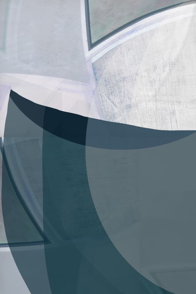 Flowing Curves Abstract by cartissi — canvas wall art