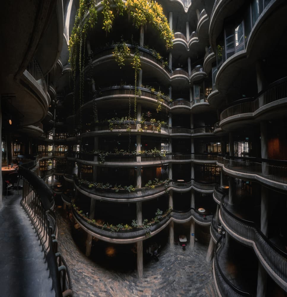Green Organic Architecture by Amatou T — canvas wall art