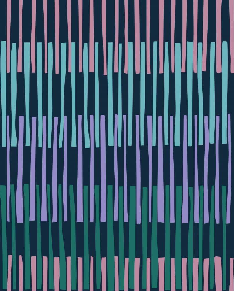 Muted Vertical Stripes by Annick — canvas wall art