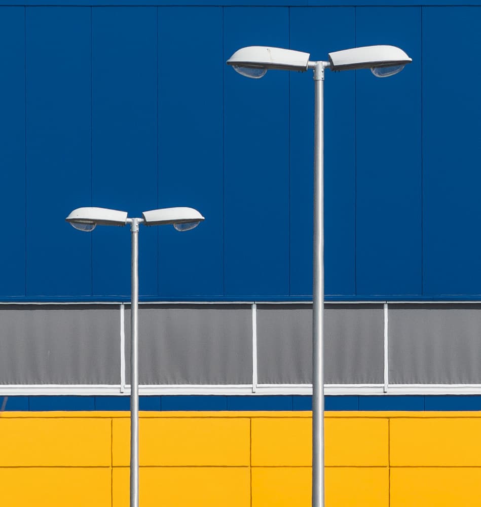 Colorful Urban Lights by Jef Van den Houte — canvas wall art
