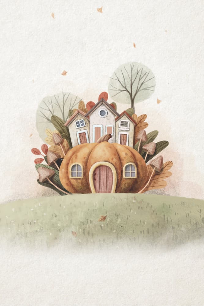 Pumpkin House by Xuan Thai — canvas wall art